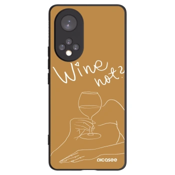 Picasee crna silikonska maskica za Honor 50 5G - Wine not