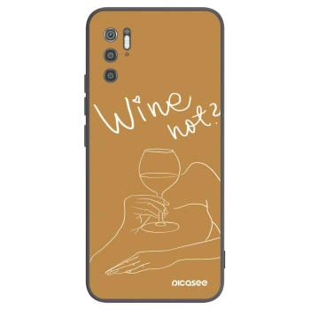 Picasee crna silikonska maskica za Xiaomi Poco M3 Pro 5G - Wine not