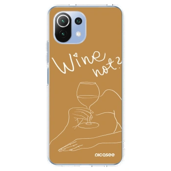 Picasee silikonska prozirna maskica za Xiaomi 11 Lite 5G NE - Wine not