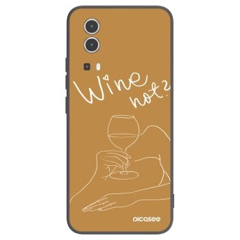 Picasee crna silikonska maskica za Vivo Y72 5G - Wine not