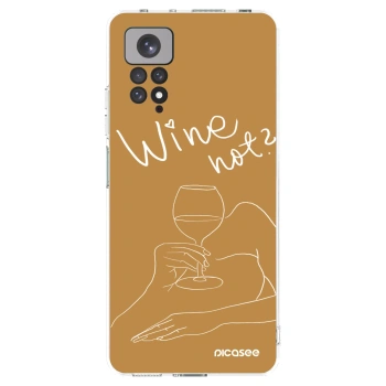 Picasee silikonska prozirna maskica za Xiaomi Redmi Note 11 - Wine not