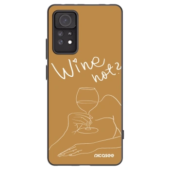 Picasee crna silikonska maskica za Xiaomi Redmi Note 11 Pro - Wine not