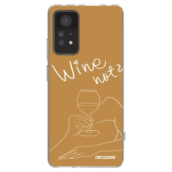 Picasee silikonska prozirna maskica za Xiaomi Redmi Note 11 Pro - Wine not