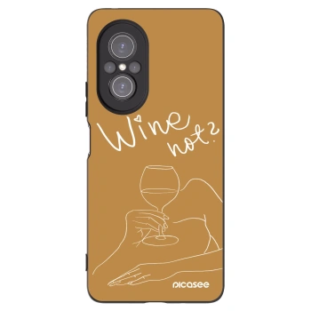 Picasee crna silikonska maskica za Huawei Nova 9 SE - Wine not