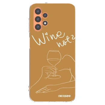 Picasee silikonska prozirna maskica za Samsung Galaxy A13 4G A135 - Wine not
