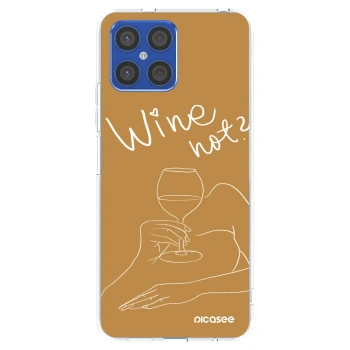 Picasee silikonska prozirna maskica za Honor X8 4G - Wine not