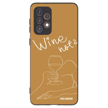 Picasee crna silikonska maskica za Samsung Galaxy A33 5G A336 - Wine not