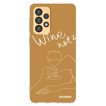 Picasee silikonska prozirna maskica za Samsung Galaxy A33 5G A336 - Wine not