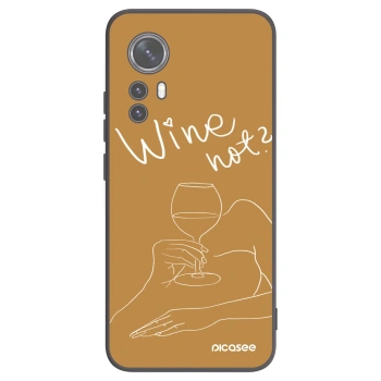 Picasee crna silikonska maskica za Xiaomi 12X - Wine not
