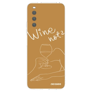 Picasee silikonska prozirna maskica za Sony Xperia 10 IV 5G - Wine not