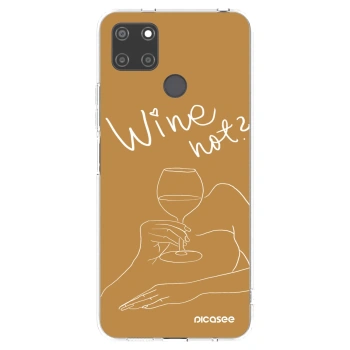 Picasee silikonska prozirna maskica za Realme C21Y - Wine not