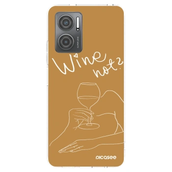 Picasee silikonska prozirna maskica za Xiaomi Redmi 10 5G - Wine not