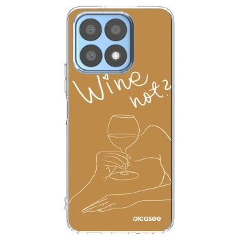 Picasee silikonska prozirna maskica za Honor X8a - Wine not