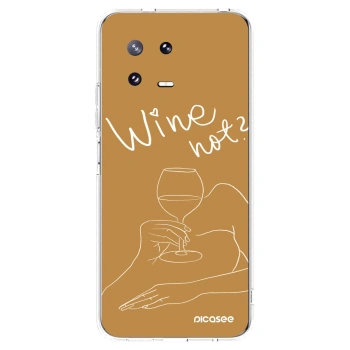 Picasee silikonska prozirna maskica za Xiaomi 13 Pro - Wine not
