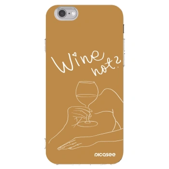 Picasee silikonska prozirna maskica za Apple iPhone 6/6S - Wine not