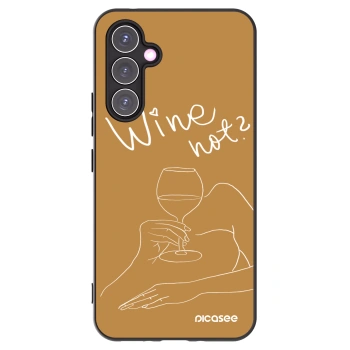 Picasee crna silikonska maskica za Samsung Galaxy A54 5G A546B - Wine not