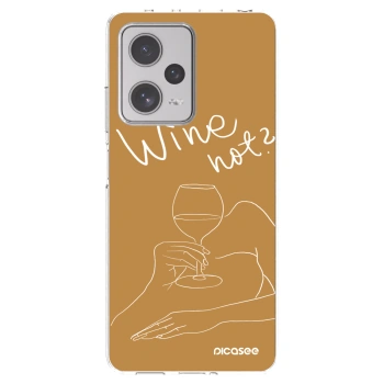 Picasee silikonska prozirna maskica za Xiaomi Redmi Note 12 Pro+ 5G - Wine not