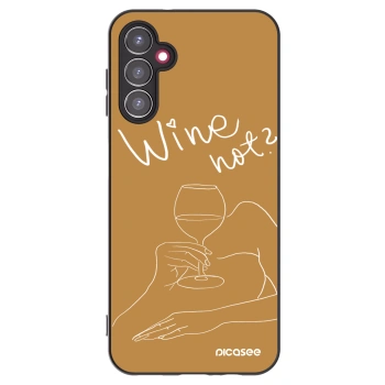 Picasee crna silikonska maskica za Samsung Galaxy A14 4G A145R - Wine not