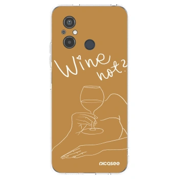 Picasee silikonska prozirna maskica za Xiaomi Redmi 12C - Wine not