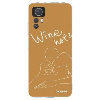 Picasee silikonska prozirna maskica za Xiaomi Redmi Note 12S - Wine not