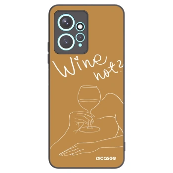 Picasee crna silikonska maskica za Xiaomi Redmi Note 12 4G - Wine not