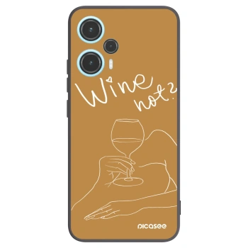 Picasee crna silikonska maskica za Xiaomi Poco F5 - Wine not