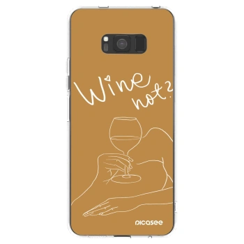 Picasee silikonska prozirna maskica za Samsung Galaxy S8 G950F - Wine not