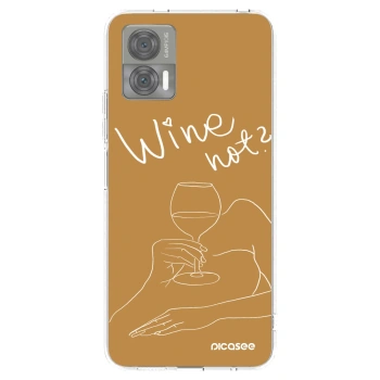 Picasee silikonska prozirna maskica za Motorola Edge 30 Neo - Wine not
