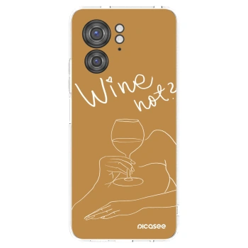 Picasee silikonska prozirna maskica za Motorola Edge 40 - Wine not