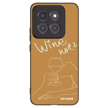 Picasee crna silikonska maskica za Xiaomi 14 Pro - Wine not