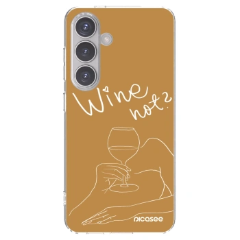 Picasee silikonska prozirna maskica za Samsung Galaxy S24 S921B 5G - Wine not