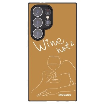 Picasee crna silikonska maskica za Samsung Galaxy S24 Ultra S928B 5G - Wine not