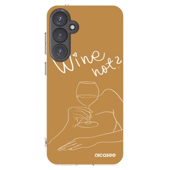 Picasee silikonska prozirna maskica za Samsung Galaxy S23 FE S711B - Wine not