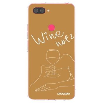 Picasee silikonska prozirna maskica za Xiaomi Mi 8 Lite - Wine not