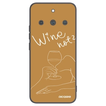 Picasee crna silikonska maskica za Realme 11 Pro+ - Wine not