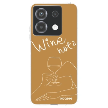 Picasee silikonska prozirna maskica za Xiaomi Poco X6 - Wine not