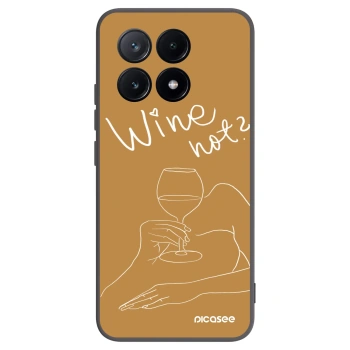 Picasee crna silikonska maskica za Xiaomi Poco X6 Pro - Wine not