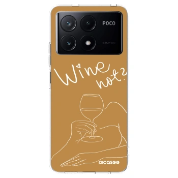 Picasee silikonska prozirna maskica za Xiaomi Poco X6 Pro - Wine not