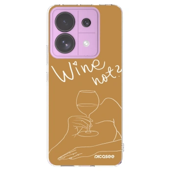 Picasee silikonska prozirna maskica za Xiaomi Redmi Note 13 Pro 5G - Wine not