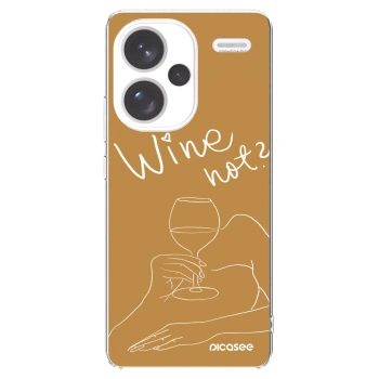 Picasee silikonska prozirna maskica za Xiaomi Redmi Note 13 Pro+ 5G - Wine not