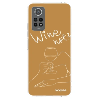 Picasee silikonska prozirna maskica za Xiaomi Redmi Note 12 Pro 4G - Wine not