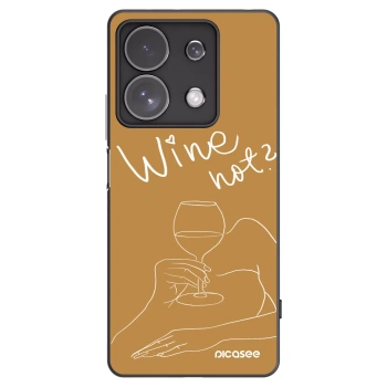 Picasee crna silikonska maskica za Xiaomi Redmi Note 13 Pro 4G - Wine not