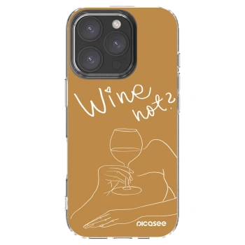 Picasee silikonska prozirna maskica za Apple iPhone 16 Pro - Wine not