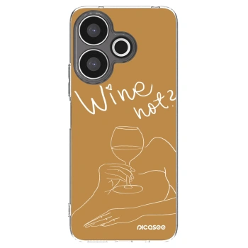 Picasee silikonska prozirna maskica za Xiaomi Redmi 13 4G - Wine not