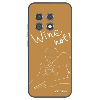 Picasee crna silikonska maskica za OnePlus 11 5G - Wine not