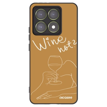 Picasee crna silikonska maskica za Xiaomi 14T - Wine not