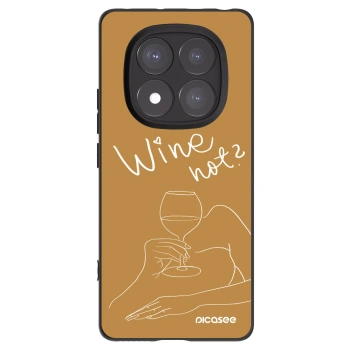 Picasee crna silikonska maskica za Xiaomi Redmi Note 14 Pro+ 5G - Wine not