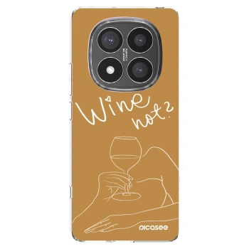 Picasee silikonska prozirna maskica za Xiaomi Redmi Note 14 Pro+ 5G - Wine not
