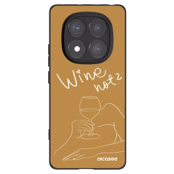 Picasee crna silikonska maskica za Xiaomi Redmi Note 14 Pro 5G - Wine not