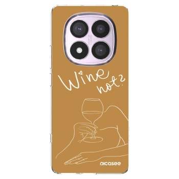 Picasee silikonska prozirna maskica za Xiaomi Redmi Note 14 Pro 5G - Wine not